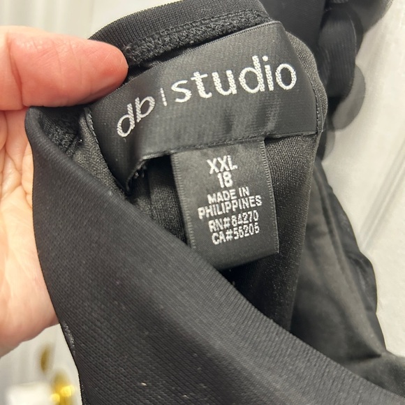 Studio Black Asymmetrical High-Low Cocktail Dress - Picture 11 of 13